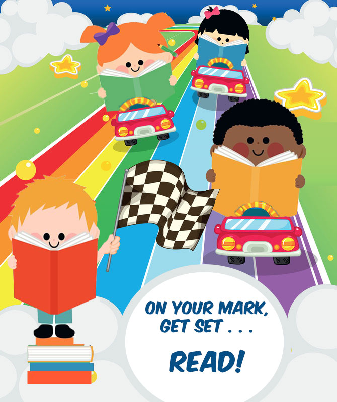 Illustration of a child sliding down a slide.